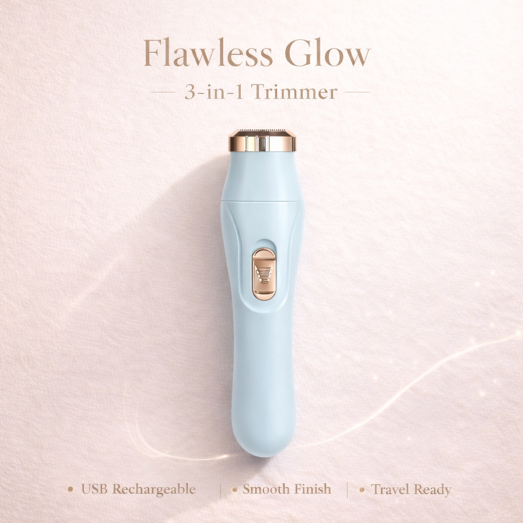 Flawless Glow 3-in-1 Waterproof Hair Trimmer